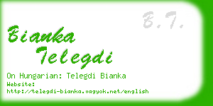 bianka telegdi business card